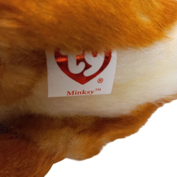 Ty Beanie Babies Minsky Bunny Rabbit Plush Toy Soft Stuffed Animal Retired NEW - Picture 9 of 9